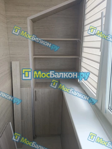 Шкаф на балкон купить в Балашихе на заказ недорого от МосБалкон