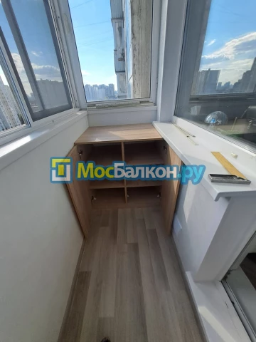 Шкаф на балкон купить в Балашихе на заказ недорого от МосБалкон