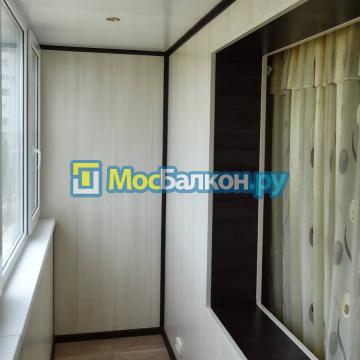 отделка балконов и лоджий МДФ панелями в москве