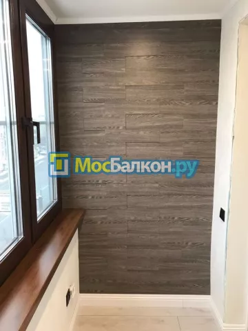 Отделка балкона и лоджии пластиковыми ПВХ панелями в Балашихе от компании МосБалкон