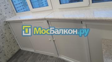 Изготовление тумбы по парапету