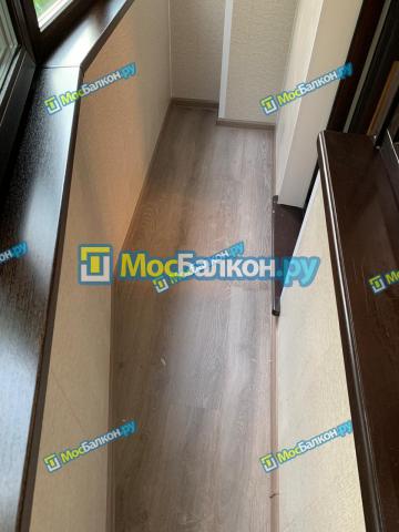 цветное ламинированное остекление балкона