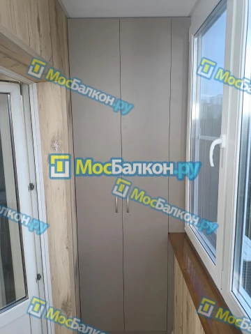 Шкаф на балкон купить в Балашихе на заказ недорого от МосБалкон
