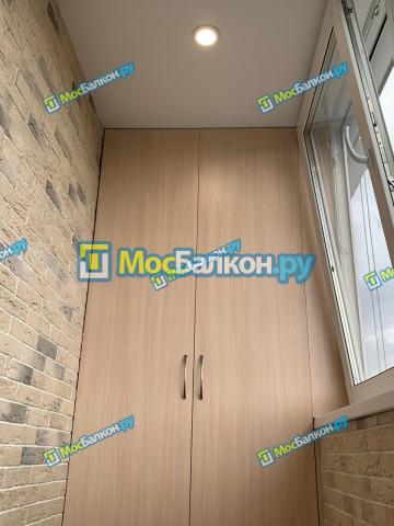 Отделка Балкона 4 метра Декоративным камнем(кирпичом)