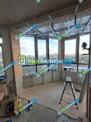 ОТДЕЛКА ЛОДЖИИ ГИПСОКАРТОНОМ (ГКЛВ)