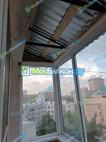 Крыша с остеклением ,остекление балконов с крышей цена Москва