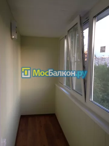 Отделка балкона и лоджии пластиковыми ПВХ панелями в Балашихе от компании МосБалкон